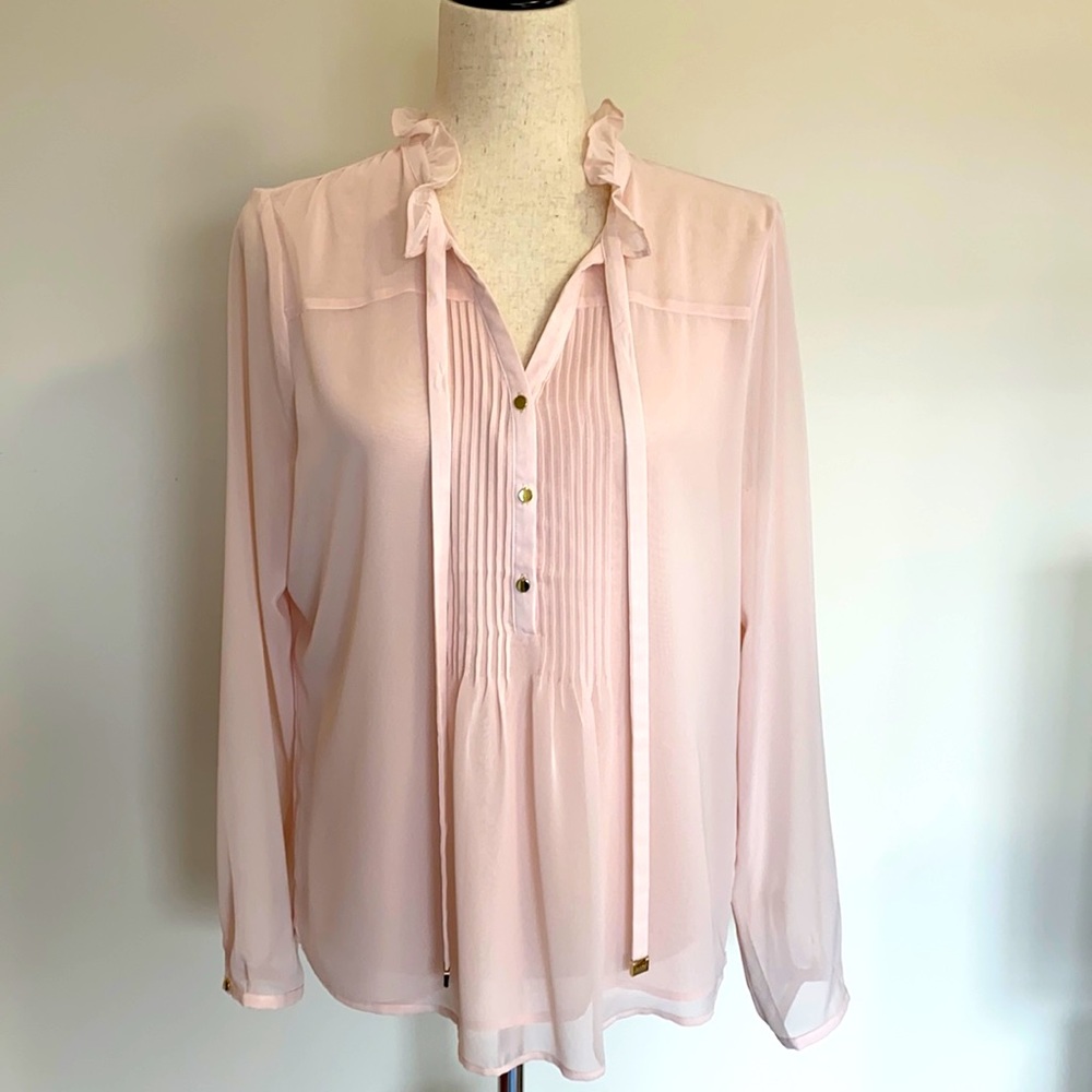 Calvin Klein Sheer Pink Blouse